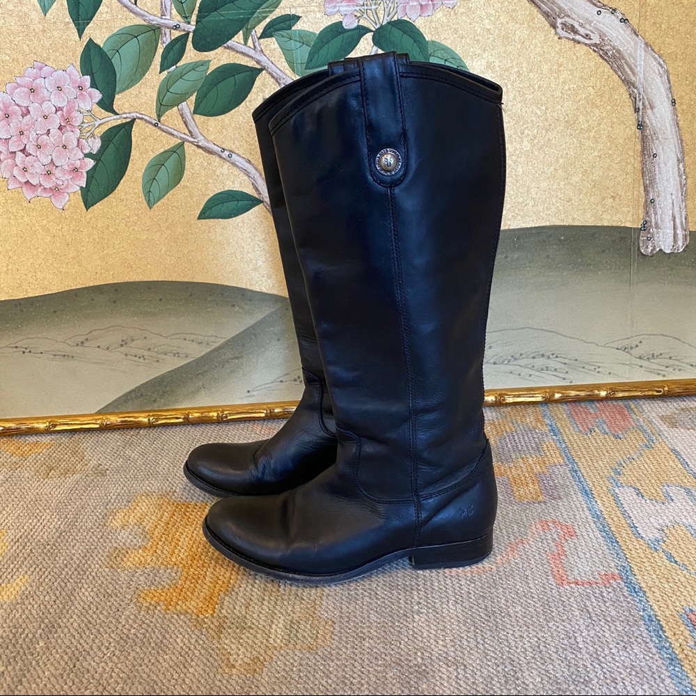 Frye | Melissa Black Leather Boots